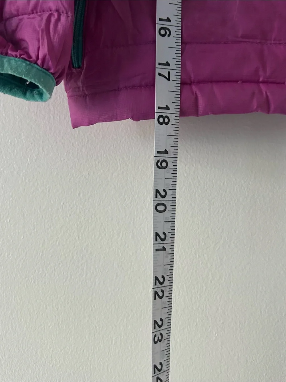 Patagonia Girls 5T Down Puffer Jacket Purple Pink Teal Full Zip Kids Coat